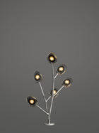 Bocci 16.6 Tree Utelampe, 16 6 Tree Grey i mørkt miljø