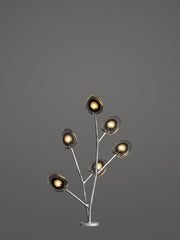 Bocci 16.6 Tree Utelampe, 16 6 Tree Grey i mørkt miljø