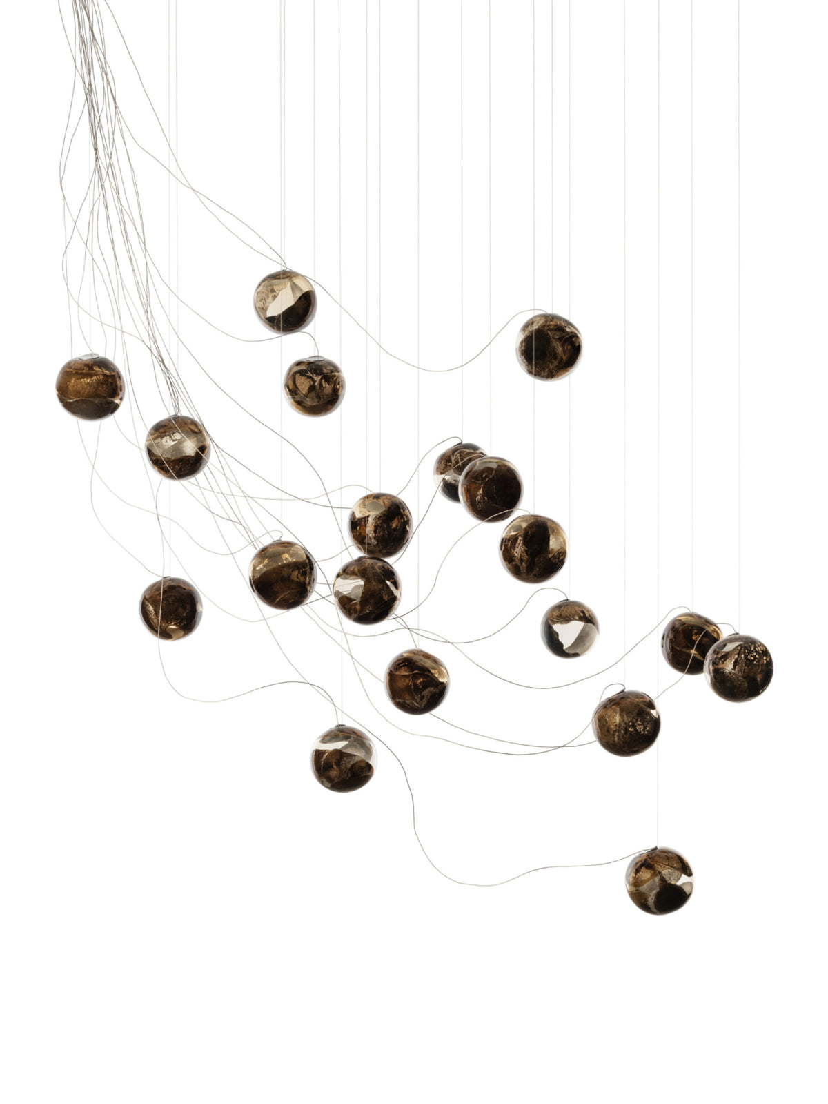 Bocci 93.19 Sculptural Cable Pendel, 93 19 Sculptural Cable Nikkel slukket