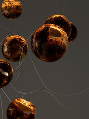 Bocci 93.19 Sculptural Cable Pendel, 93 19 Sculptural Cable Nikkel Detail