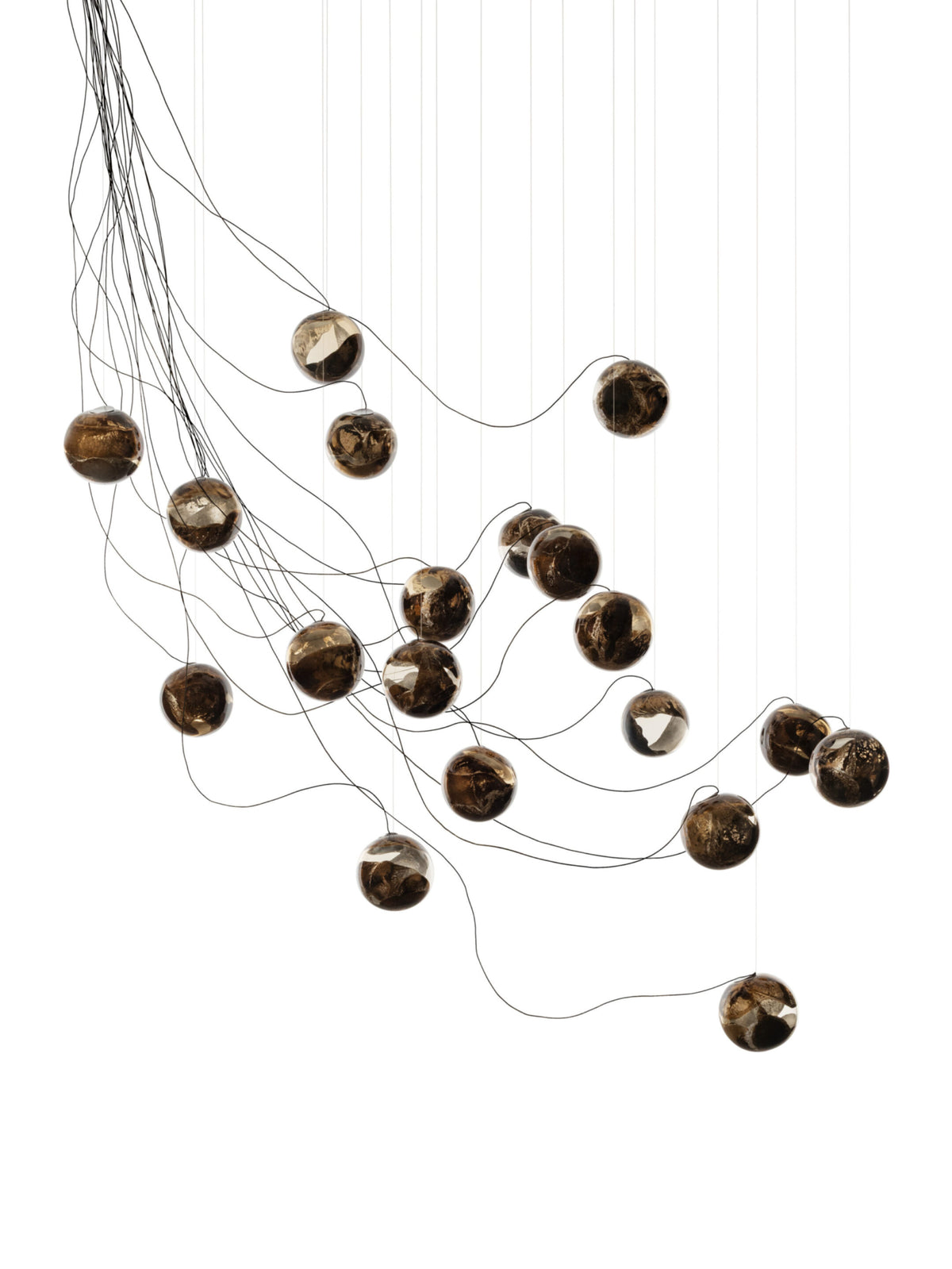 Bocci 93.19 Sculptural Cable Pendel, 93 19 Sculptural Cable Sort slukket