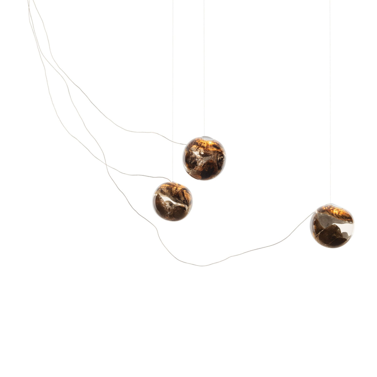 Bocci 93.3 Sculptural Cable Pendel, 93 3 Sculptural Cable Nikkel tent