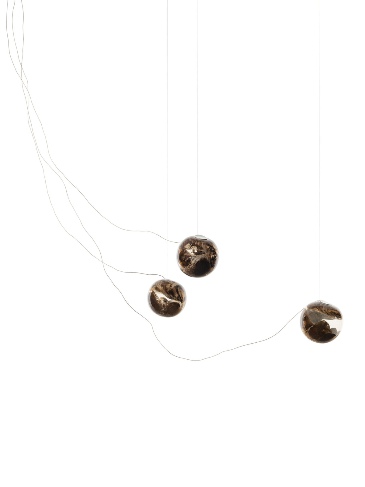 Bocci 93.3 Sculptural Cable Pendel, 93 3 Sculptural Cable Nikkel slukket