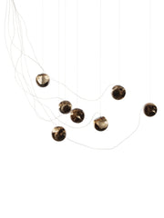 Bocci 93.7 Sculptural Cable Pendel, 93 7 Sculptural Cable Nikkel slukket