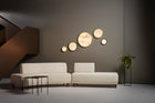 Anvers taklampe og vegglampe fra CTO Lighting med rund alabastskive i metallramme
