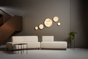 Anvers taklampe og vegglampe fra CTO Lighting med rund alabastskive i metallramme