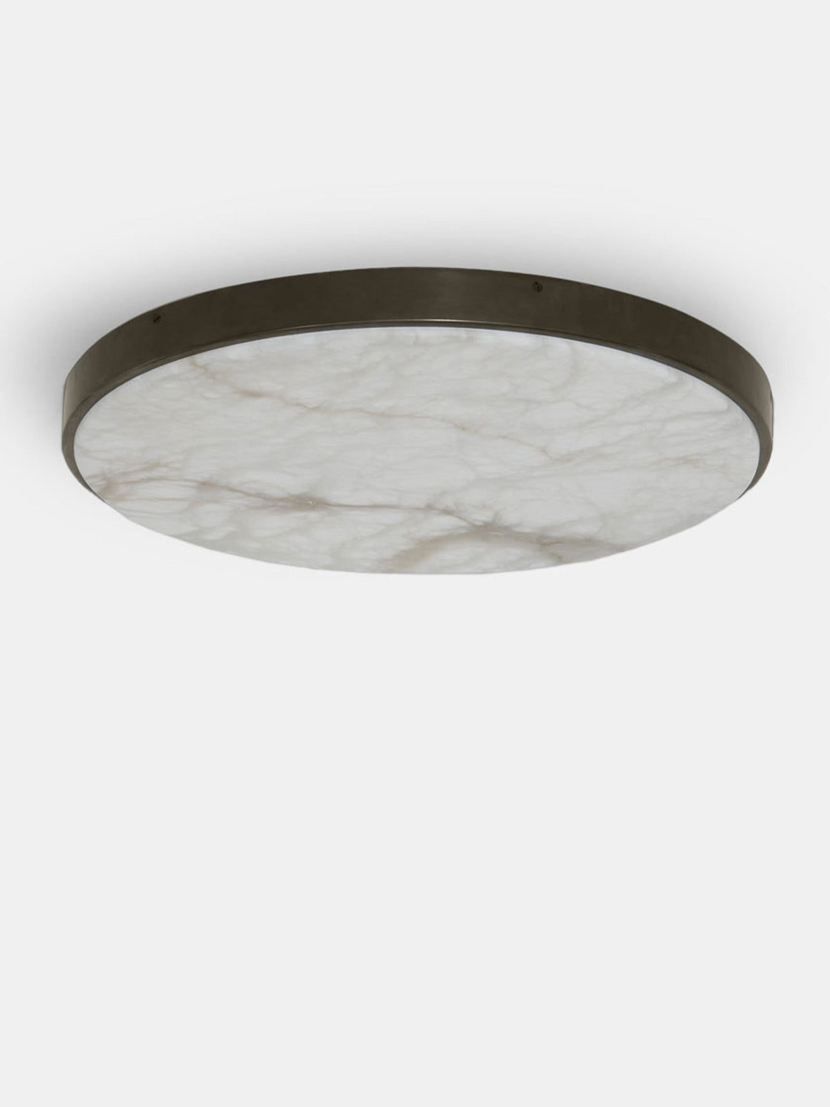 Anvers taklampe og vegglampe fra CTO Lighting med rund alabastskive i metallramme
