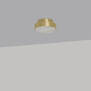 Anvers taklampe og vegglampe fra CTO Lighting med rund alabastskive i metallramme
