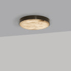 Anvers taklampe og vegglampe fra CTO Lighting med rund alabastskive i metallramme