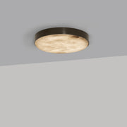Anvers taklampe og vegglampe fra CTO Lighting med rund alabastskive i metallramme