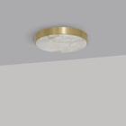 Anvers taklampe og vegglampe fra CTO Lighting med rund alabastskive i metallramme