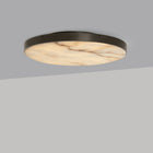 Anvers taklampe og vegglampe fra CTO Lighting med rund alabastskive i metallramme