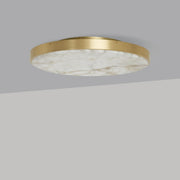 Anvers taklampe og vegglampe fra CTO Lighting med rund alabastskive i metallramme