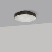 Anvers taklampe og vegglampe fra CTO Lighting med rund alabastskive i metallramme