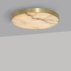 Anvers taklampe og vegglampe fra CTO Lighting med rund alabastskive i metallramme