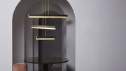 Artes Collective pendel fra CTO Lighting med tre lineære alabastelementer