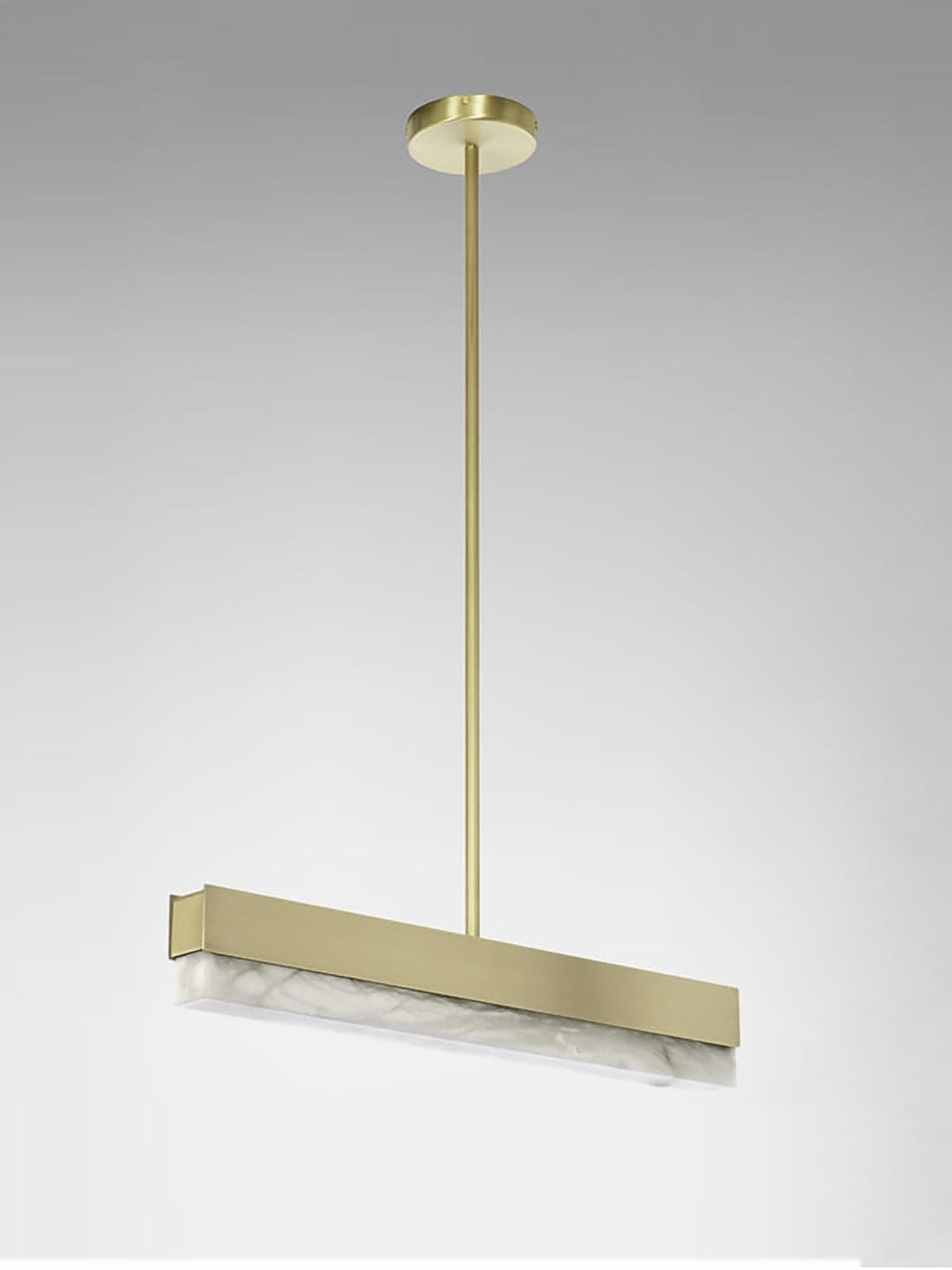 Artes pendel fra CTO Lighting med avlang alabastskjerm og smalt metalloppheng
