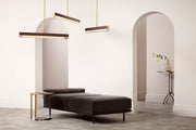 Artes pendel fra CTO Lighting med avlang alabastskjerm og smalt metalloppheng