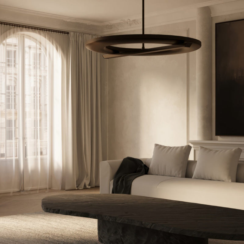 Ceres Uplighter Pendel fra CTO Lighting med indirekte lys over et spisebord