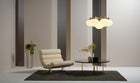 Cloudesley Chandelier fra CTO Lighting med ovale skjermer i matt opalglass