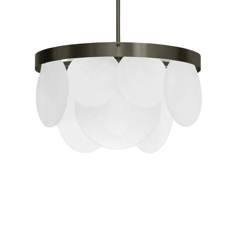 Sasha pendel fra CTO Lighting med håndformede glassdeler og metalloppheng