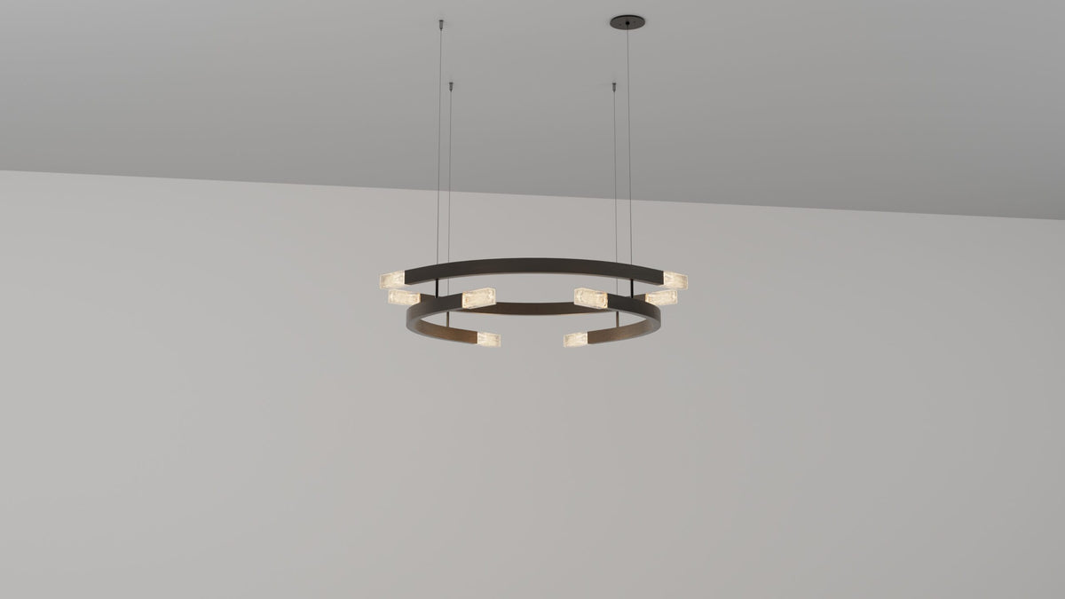 Trace Circular Pendel fra CTO Lighting Large med sirkulær komposisjon