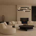 Trace Circular Pendel fra CTO Lighting X-Large i et oppholdsrom