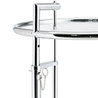 Eileen Gray Adjustable Table E-1027 Justerbard Sidebord i krom med glassplate