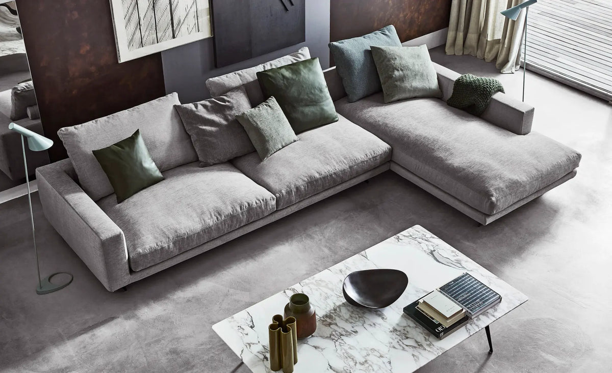 Flexform Campiello sofa, som moduloppsett sett ovenfra