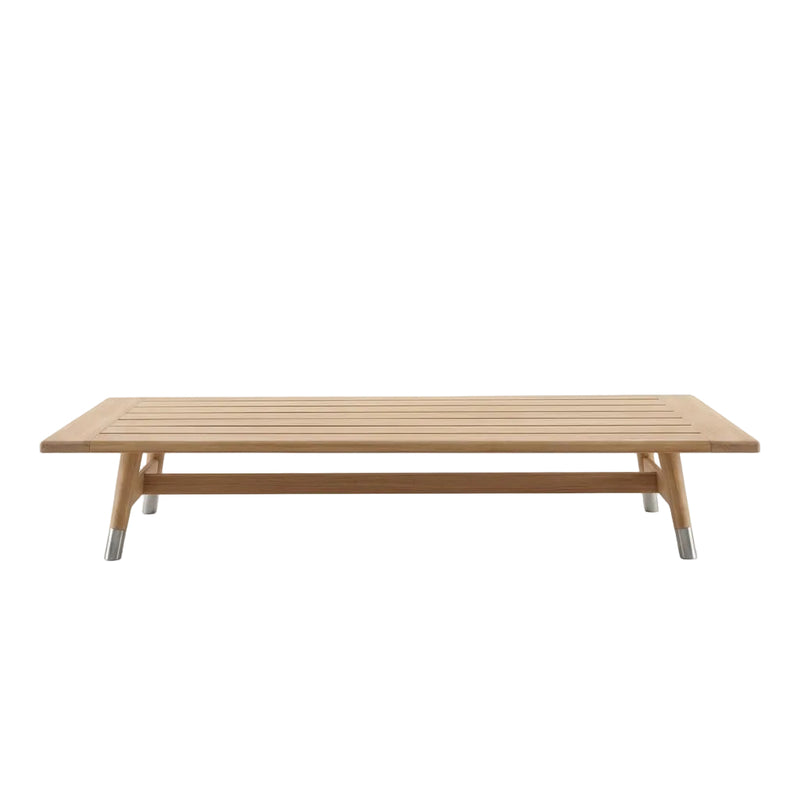 Flexform Desco Outdoor sofabord, med iroko-topp