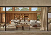 Flexform Groundpiece sofa, i et stuemiljø