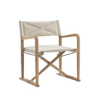 Flexform Luchino Outdoor loungestol, med iroko-ramme og tekstilsete