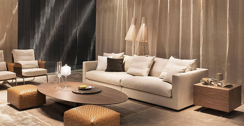 Flexform Magnum sofa, i et stuemiljø