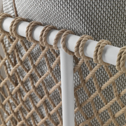 Flexform Oasis Outdoor sofa, detalj av håndflettet rygg