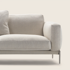 Flexform Romeo Compact sofa, detalj av sete, rygg og armlene i tekstil