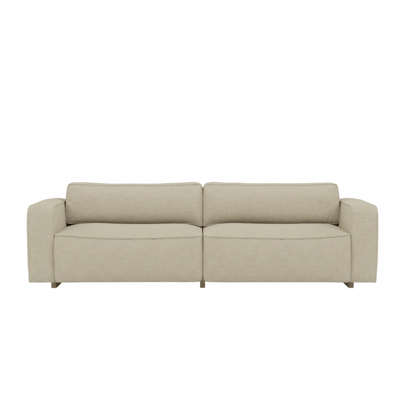 Supersoft Modulsofa Konfigurasjon 2 fra Fogia, Barnum Sand 2 / Lakkert eik