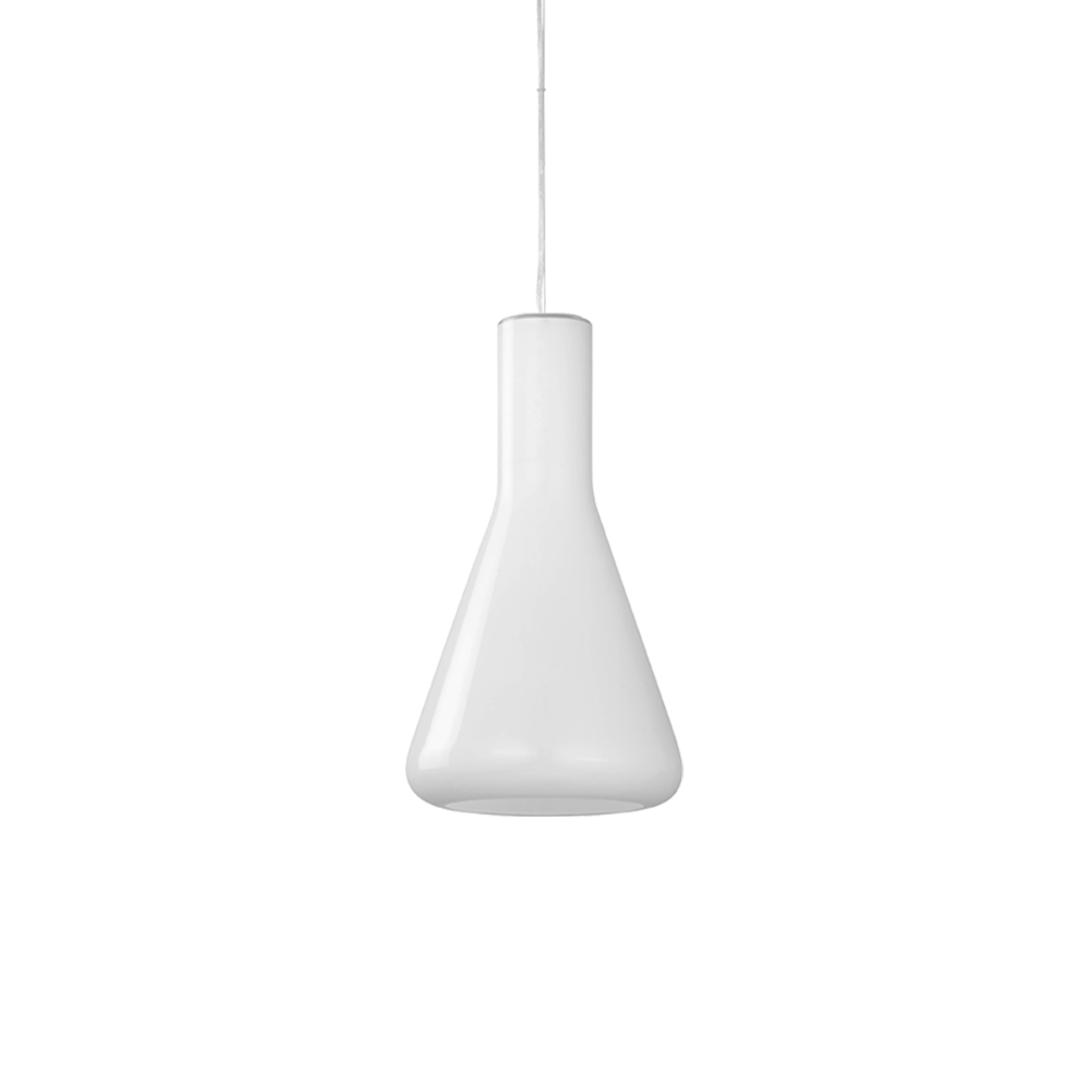 Shuttle Pendel Small White Glossy - Utstillingsmodell