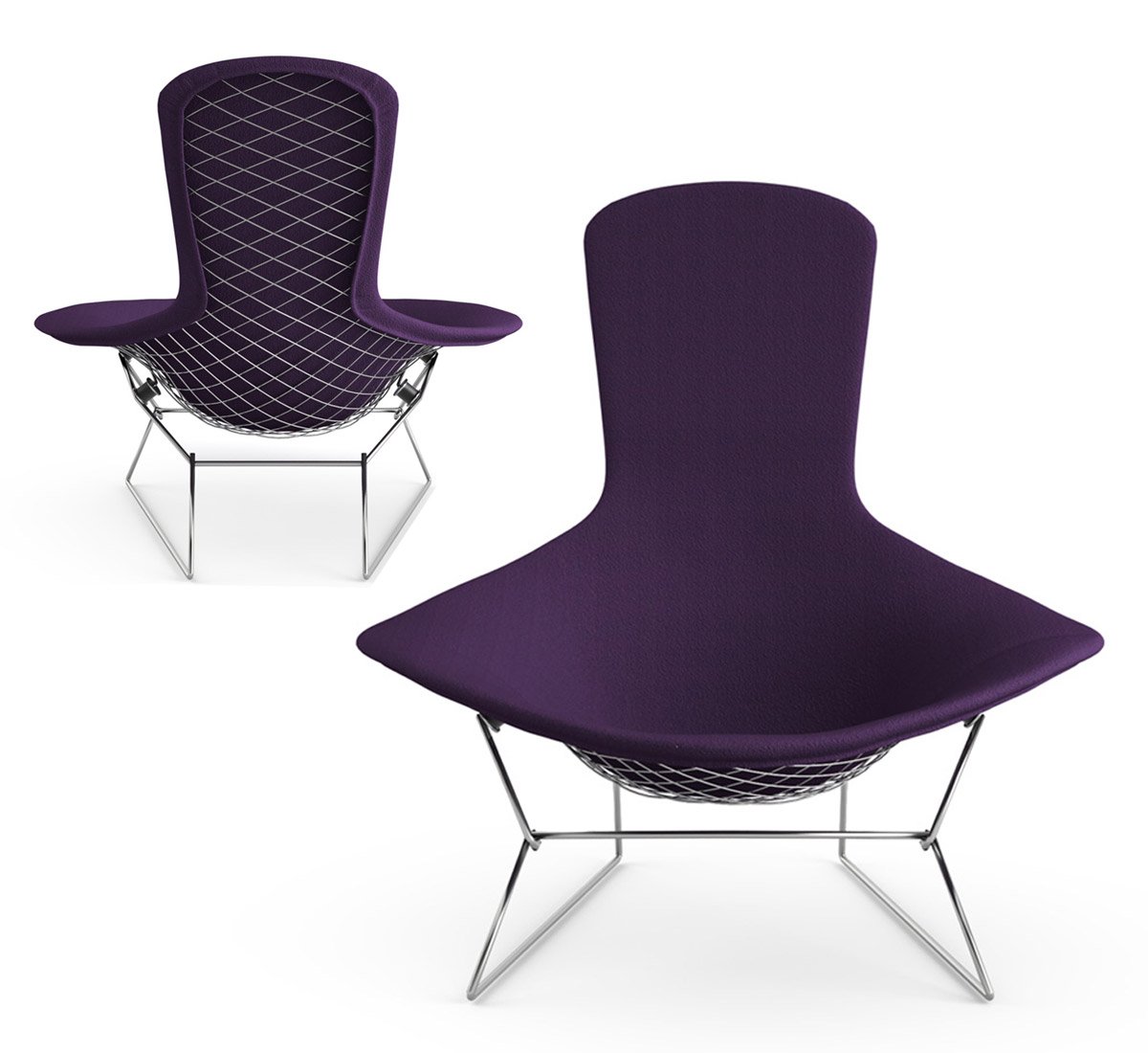 Bertoia Bird Loungestol fra Knoll, produktbilde