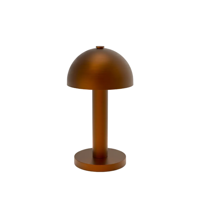 oppladbar lampe fra belgiske kreon i børstet bronse