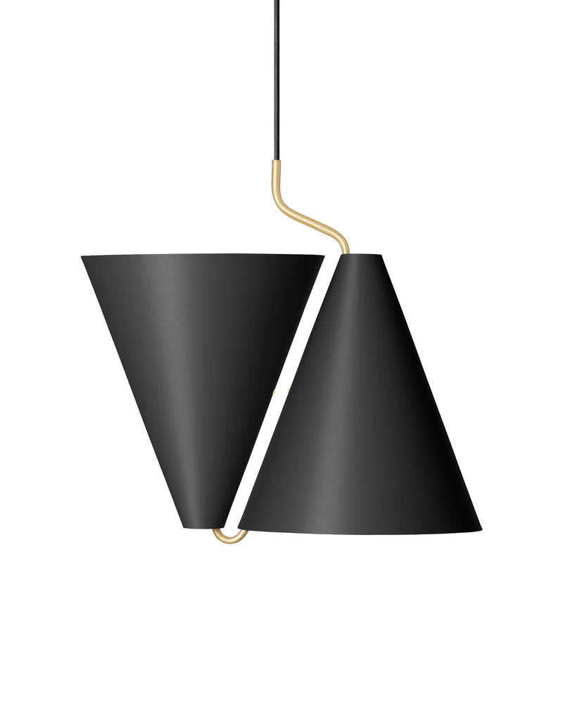 LYFA Mosaik Up/Down Pendel, sort, Ø 25 cm