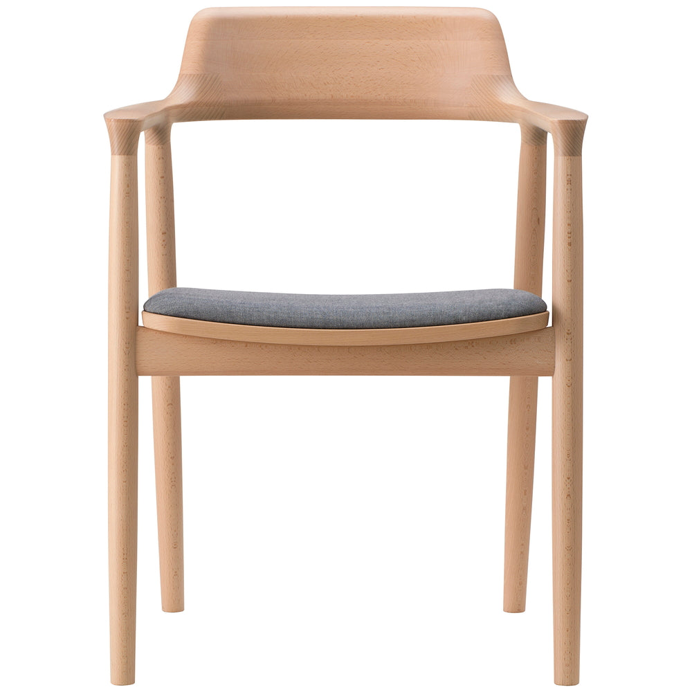 Maruni Hiroshima Armchair Polstret, bøk / lakkert, hvitpigmentert