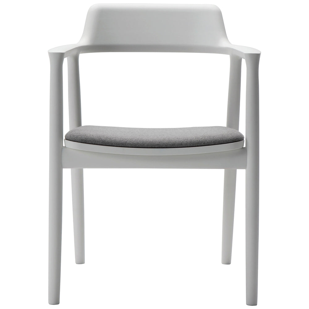 Maruni Hiroshima Armchair Polstret, bøk / lakkert, matt hvit