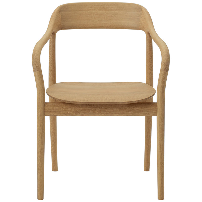 Maruni Tako Armchair Tresete, eik / lakkert, hvitpigmentert