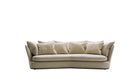 Maxalto Apollo sofa med løse ryggputer sett forfra