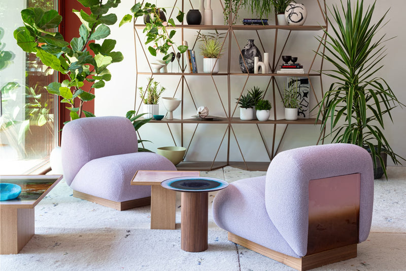 Moroso Clay Loungestol: lilla loungestoler i interiør
