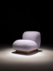 Moroso Clay Loungestol: lilla loungestol sett forfra