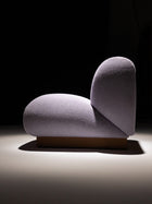 Moroso Clay Loungestol: lilla loungestol sett fra siden