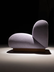 Moroso Clay Loungestol: lilla loungestol sett fra siden