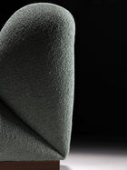 Moroso Clay Loungestol: detalj av avrundet rygg