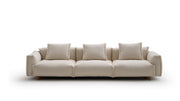 Moroso Cuadra-Soft Edge Sofa: lys sofa med myk kant
